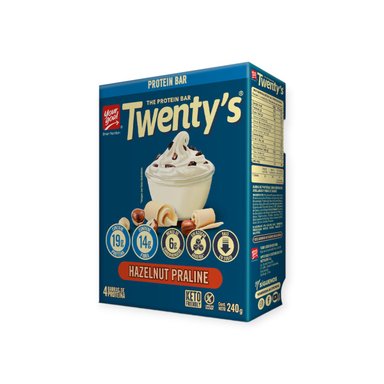 BOX 4 BARRAS TWENTYS HAZELNUT - YOUR GOAL - 1