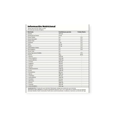 PROTEINA GOURMET CHEF PROTEIN HIDROLIZADA 3LBS - KIFFER - 2