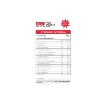PACK 16 BARRAS YOUR PROTEIN BAR CHOCOLATE MANI - YOUR PROTEIN - 2