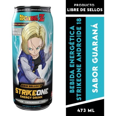 ENERGETICA STRIKE ONE ENERGY DRINK DRAGON BALL GUARANA / ANDROIDE 18 - STRIKEONE - 1