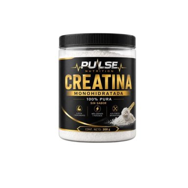 CREATINA MONOHIDRATADA 300GR SIN SABOR - PULSE NUTRITION - 1