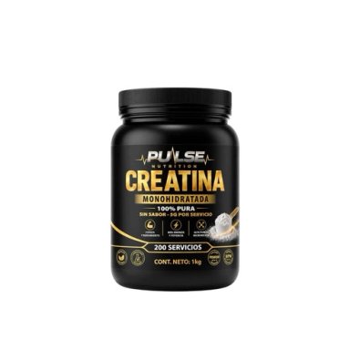 CREATINA MONOHIDRATADA 1KG SIN SABOR - PULSE NUTRITION - 1