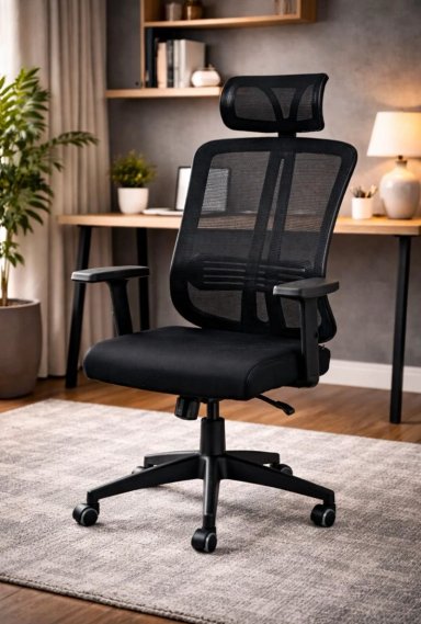 SILLA EJECUTIVA COSAS CASA NEGRO OFICINA PC ESCRITORIO GIRATORIA DOHA - 1