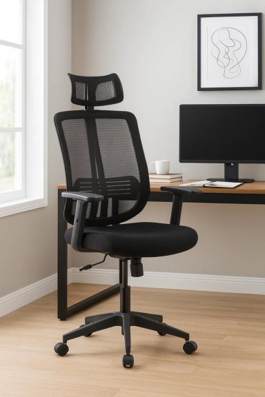 SILLA EJECUTIVA COSAS CASA NEGRO OFICINA PC ESCRITORIO GIRATORIA DOHA - 2