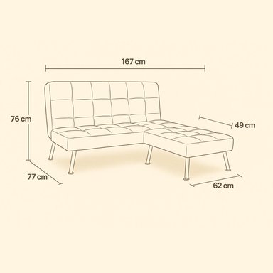 SILLON SOFA CAMA SECCIONAL MADRID - 8