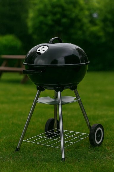 PARRILLA A CARBON ENCINA CON RUEDAS - 1