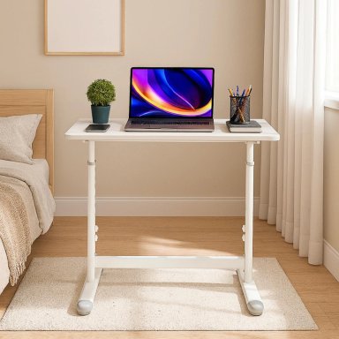 ESCRITORIO CON ALTURA AJUSTABLE 120X60X63-86CM FUNCIONAL TOLEDO BLANCO - 6