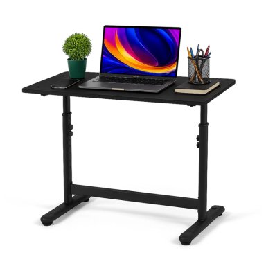 ESCRITORIO CON ALTURA AJUSTABLE 120X60X63-86CM FUNCIONAL TOLEDO NEGRO - 7