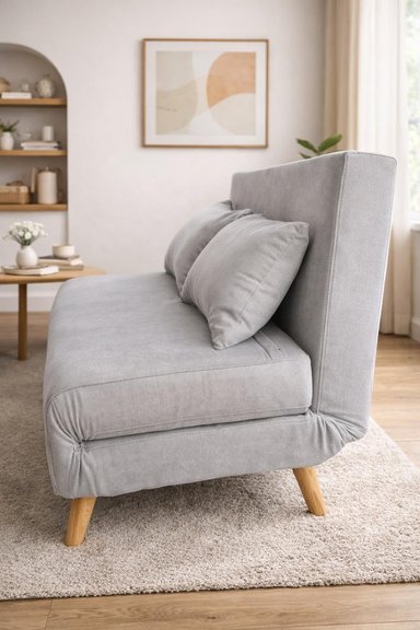 SILLON DOBLE SOFA CAMA PLEGABLE BEIRUT GRIS - 2