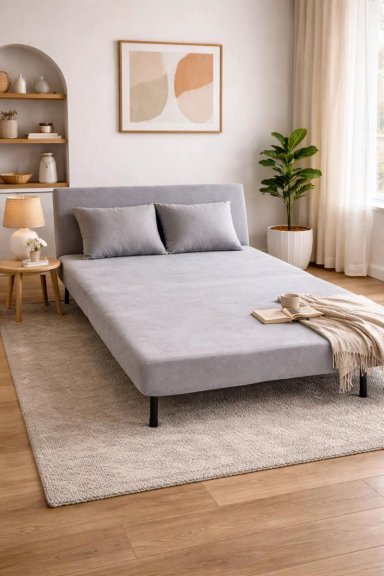 SILLON DOBLE SOFA CAMA PLEGABLE BEIRUT GRIS - 3