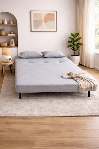 SILLON DOBLE SOFA CAMA PLEGABLE BEIRUT GRIS - 5
