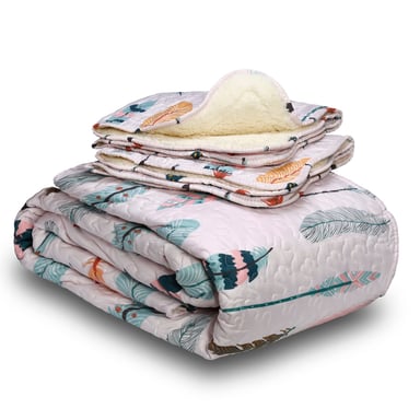 QUILT SHERPA PLUMAS 2 PLAZAS ESTAMPADO - 2