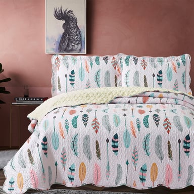 QUILT SHERPA PLUMAS 2 PLAZAS ESTAMPADO - 6