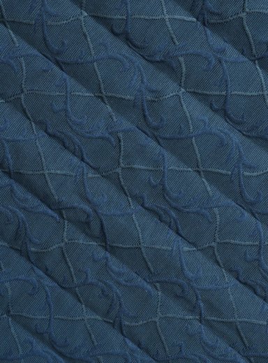 PIECERA CON FUNDAS BARROCO AZUL REVERSIBLE - 2