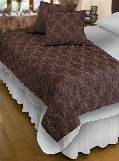 PIECERA MALLORCA BARROCO CHOCOLATE CON FUNDAS REVERSIBLE - 3