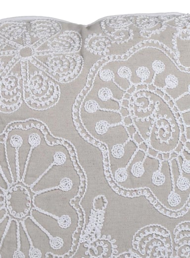 COJÍN MALLORCA DECORATIVO CAMPIÑA 45 X 45 CM BEIGE - 2