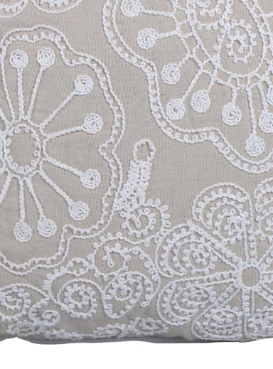 COJÍN MALLORCA DECORATIVO CAMPIÑA 45 X 45 CM BEIGE - 3