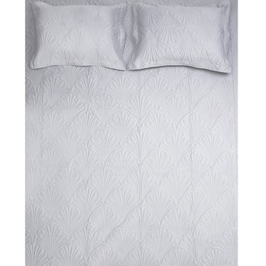 QUILT LISO VELVET PARIS GRIS PERLA SUPERKING - 2