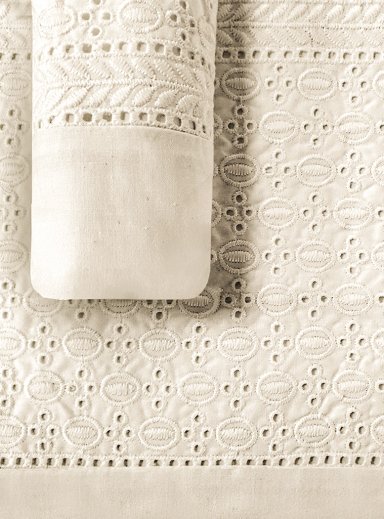 JUEGO DE SABANAS 180 HILOS BRODERIE CRUDA KING - 2