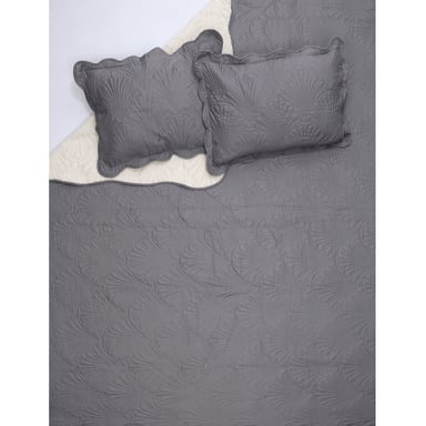 QUILT SHERPA PARIS LISO GRIS SUPERKING - 4