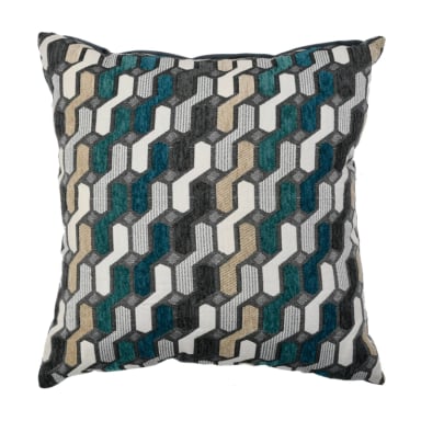 COJÍN MALLORCA DECORATIVO CHENILLE CHICAGO 45 X 45 CM MULTICOLOR - 1