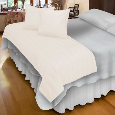 PIECERA MALLORCA FUNDAS VELVET CRUDO REVERSIBLE 200 X 90 CM MARFIL - 4