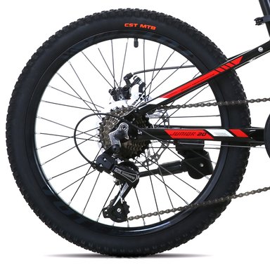 BICICLETA TOTEM ARO 20 MTB MODELO 1100 NEGRO - 6