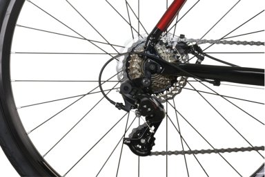 BICICLETA GRAVEL TOTEM 700*58 GRAVEL-X NEGRO ROJO - 4