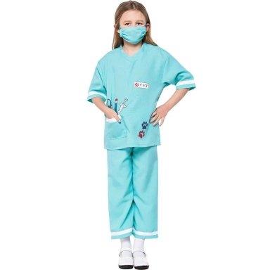 DISFRAZ VETERINARIO COSPLAY JUEGO ROL TRAJE DOCTOR NIÑOS - 1