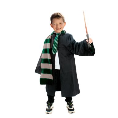 DISFRAZ HARRY POTTER TUNICA VARITA BUFANDA SLYTHERIN NIÑO - 1