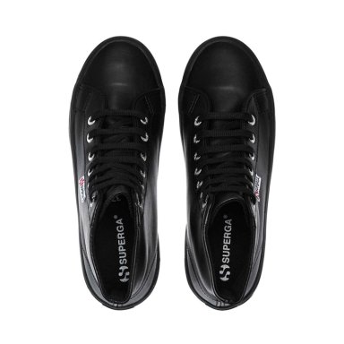 ZAPATILLAS MUJER SUPERGA URBANAS NEGRO S41188WA09 2341 ALPINA NAPPA FULL BLACK - 4