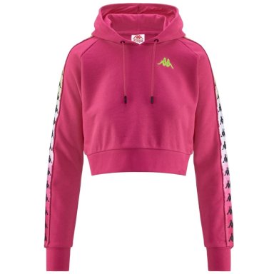 POLERON CROP WOMEN BANDA TAMAS DEGRADE FUXIA WHITE - 1