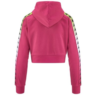 POLERON CROP WOMEN BANDA TAMAS DEGRADE FUXIA WHITE - 3