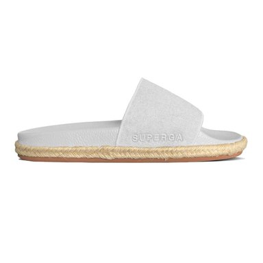 SANDALIAS MUJER SUPERGA 1908 SLIDES ORGANIC CANVAS ROPE WHITE S8111PW001 - 1