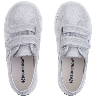 ZAPATILLAS NIÑO SUPERGA GRIS S7118SW031 2730 KIDS STRAPS LAME - 3