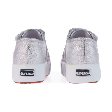 ZAPATILLAS NIÑO SUPERGA GRIS S7118SW031 2730 KIDS STRAPS LAME - 4