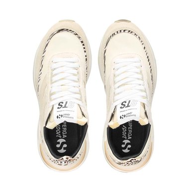 ZAPATILLAS MUJER SUPERGA URBANAS BEIGE 4089 9TS SL ZEBRA - 4