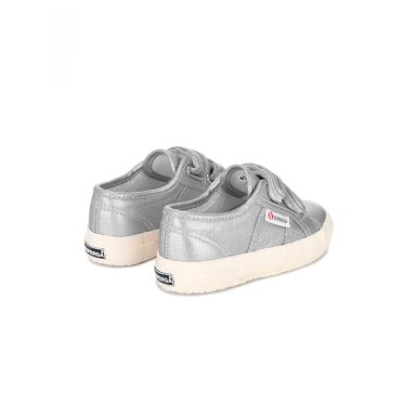 ZAPATILLA KIDS 2750 STRAP METALLIC CANVAS GREY SILVER - 3