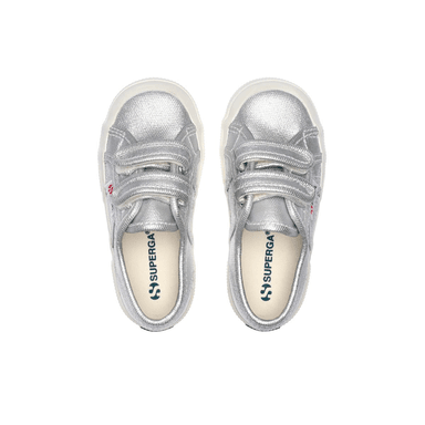 ZAPATILLA KIDS 2750 STRAP METALLIC CANVAS GREY SILVER - 4