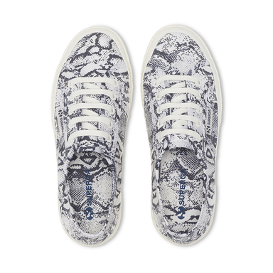 ZAPATILLAS MUJER SUPERGA URBANAS BLANCO 2750 PRINT  AVORIO SNAKE - 4