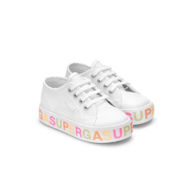 ZAPATILLA SUPERGA KIDS 2730 PLATFORM WHITE CANDY - 2