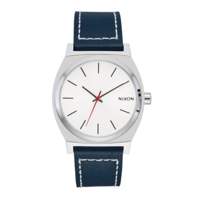 RELOJ TIME TELLER LEATHER SILVER CLOUD INDIGO - 1