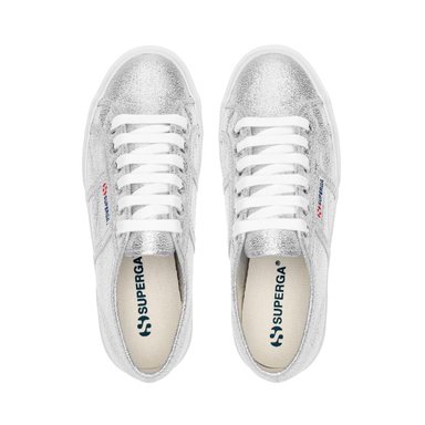 ZAPATILLA SUPERGA WOMEN 2740 PLATFORM LAME GREY SILVER - 4