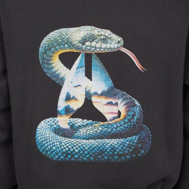 POLERON HOODIE NIXON MEN BLUE SNAKE BLACK - 3