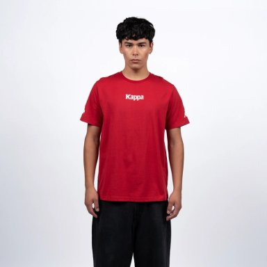 POLERA KAPPA MEN RED PURE LOGO OMINI - 1