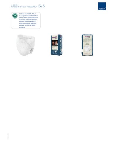 PAQUETE DE PAÑALES BAMBO NATURE ECOLÓGICOS DREAMY NIÑOS 10 UND 4 TALLA L 7 AÑOS 15-35 KG - 8