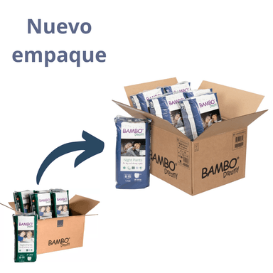 CAJA 6 PAQUETES BAMBO NATURE PAÑALES ECOLÓGICOS 60 UND DREAMY NIÑOS 8 AÑOS 35-50 KG - 2
