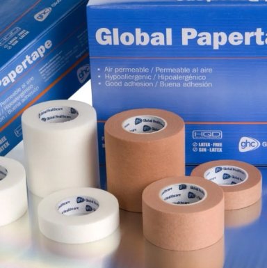 PACK X 12 CINTAS ADHESIVA MICROPORE EN COLOR BLANCO PAPEL 2.5CM X9CM - 5