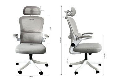 SILLA OFICINA KRONE IRISH MESH BLANCA - 7