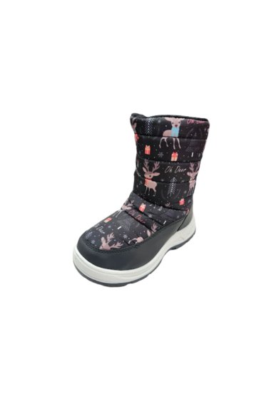 BOTA DE NIEVE NEGRO NIÑA IMPERMEABLE - 1